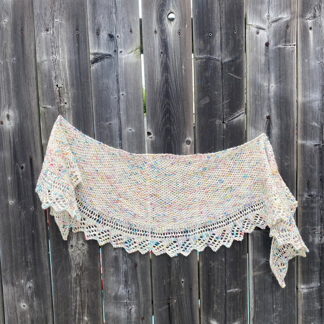 KM x Matchbox Yarn Confetti Cupcakes Shawl