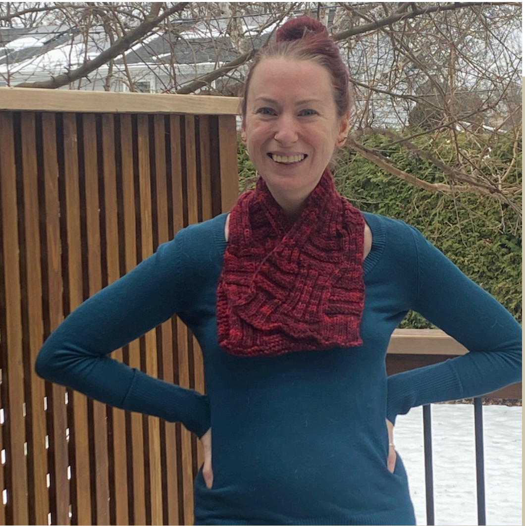 KM x Fergus Yarn Crossroads Scarf