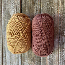 Load image into Gallery viewer, Mustard and brown yarn