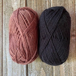 Brown and Black yarn