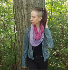 Blue/Navy Gradient Shawl for Trudi