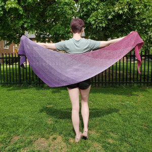 Blue/Navy Gradient Shawl for Trudi